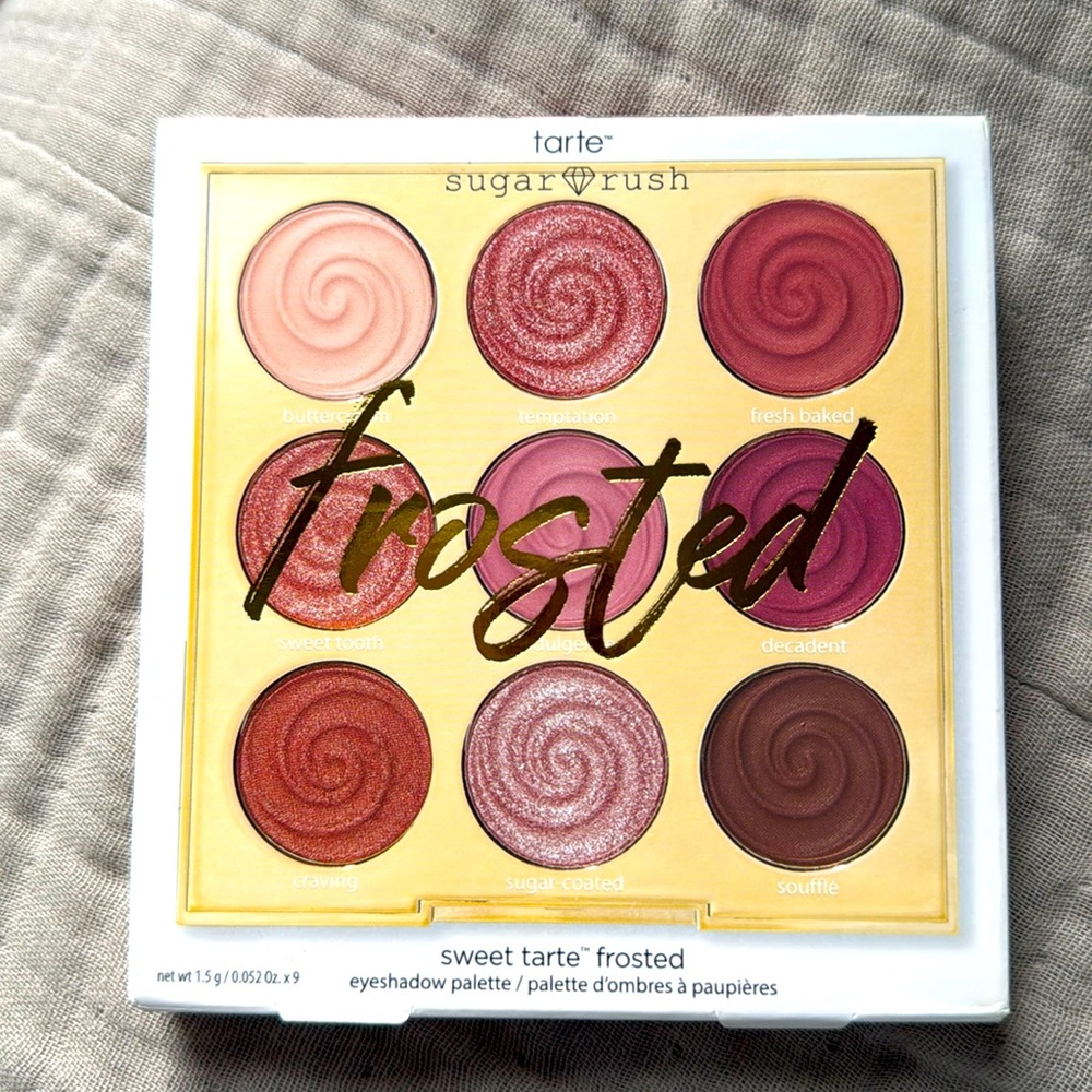 NWOT 🩷 Tarte sugar rush Frosted Eyeshadow Palette